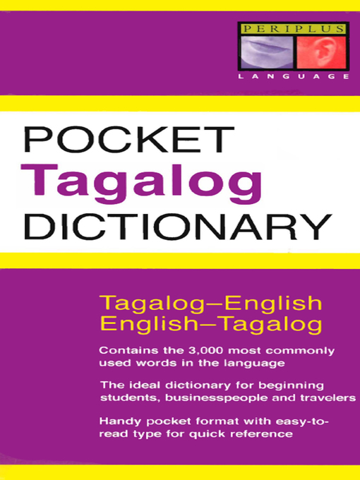 Title details for Pocket Tagalog Dictionary by Renato Perdon - Wait list